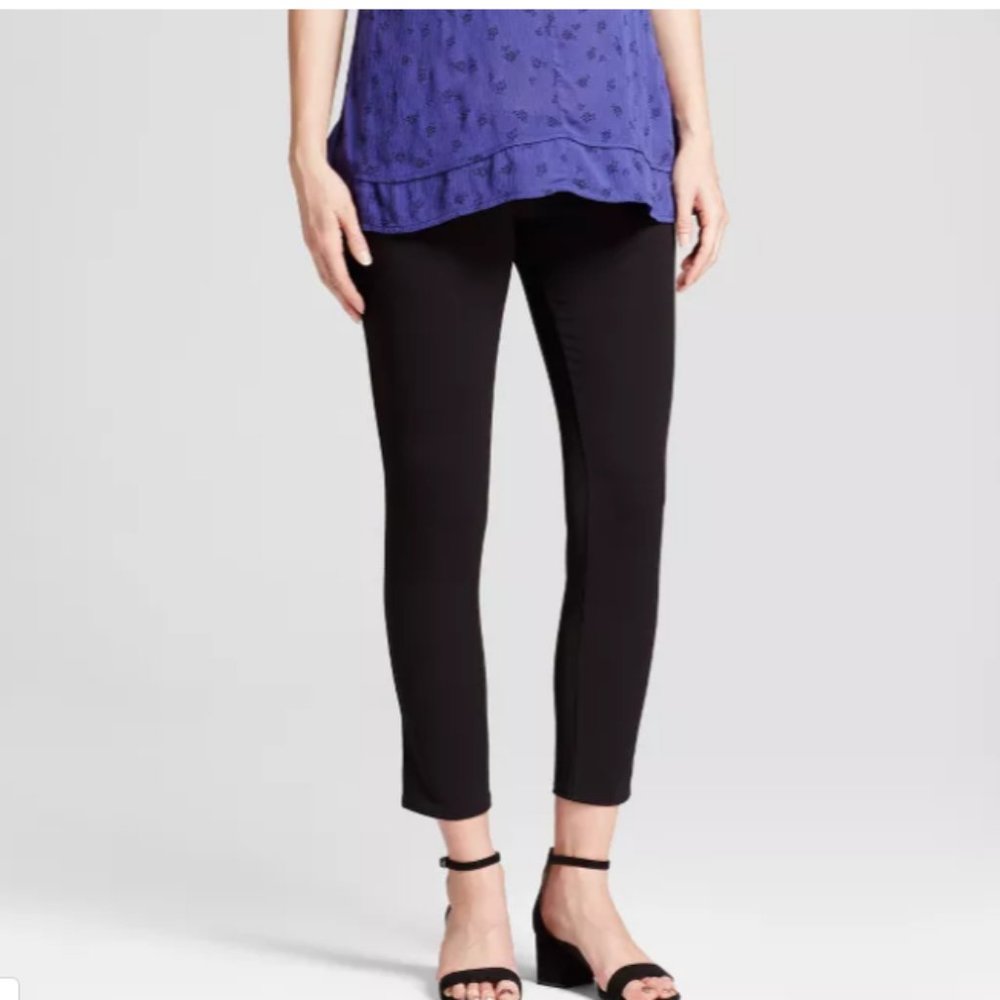 Inset Panel Ankle Skinny Trouser -#77-24
